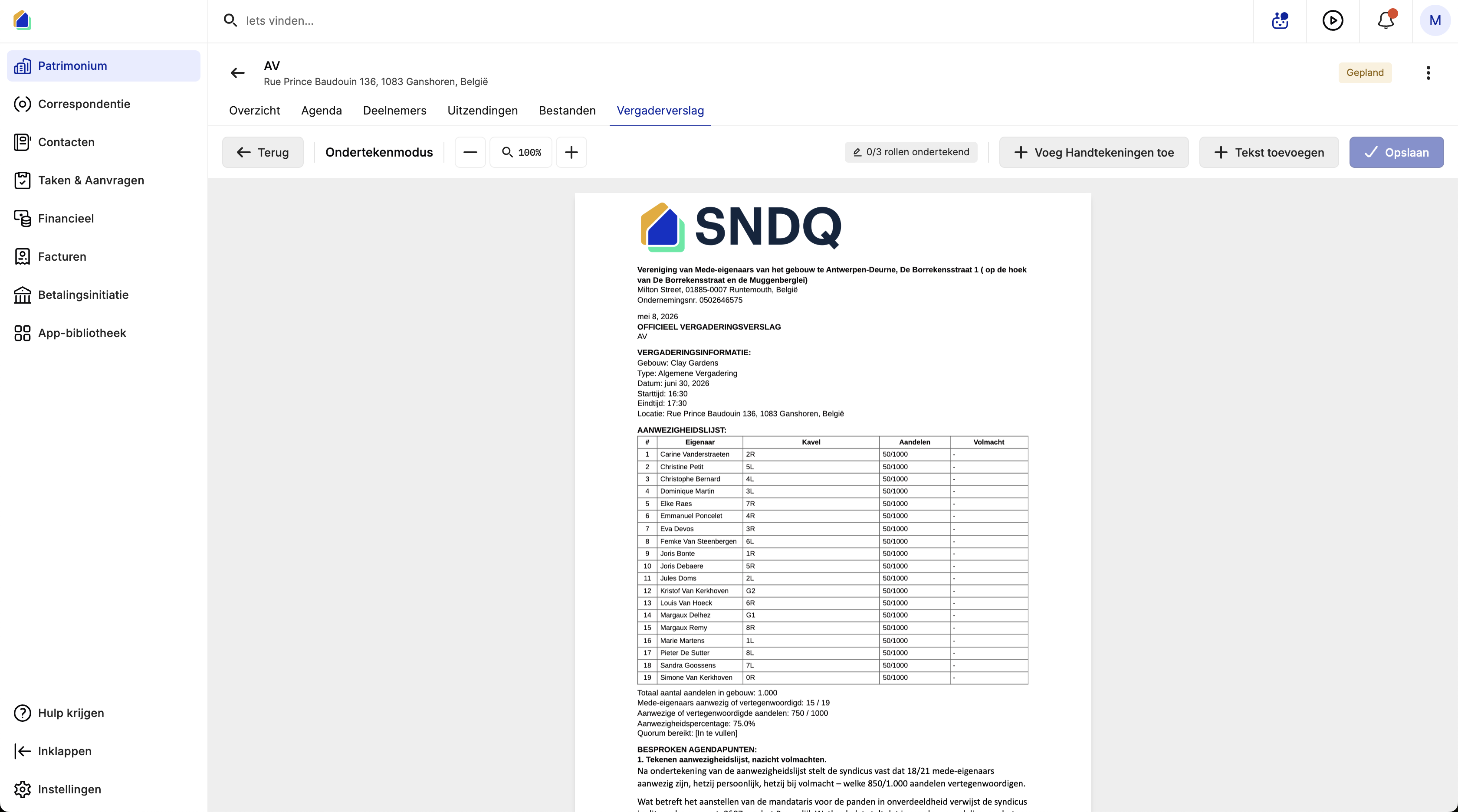 Ondertekenmodus