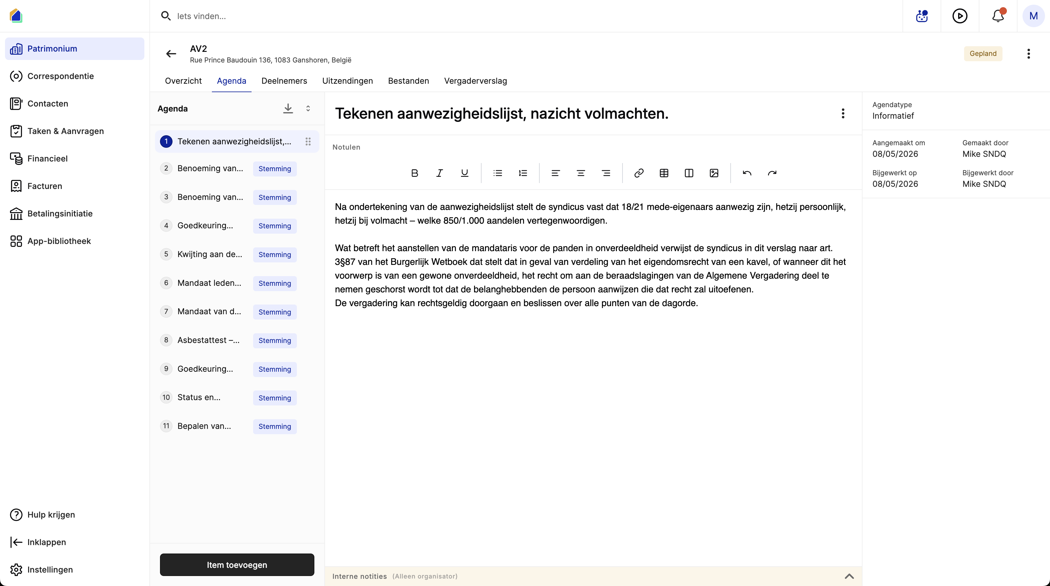 Notulen schrijven